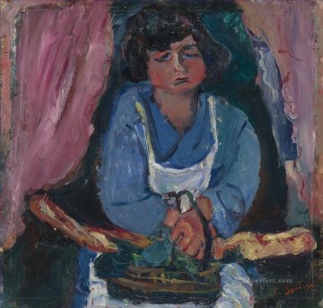 Abstracto famoso Painting - EL CRIADO DE AZUL Chaim Soutine Expresionismo